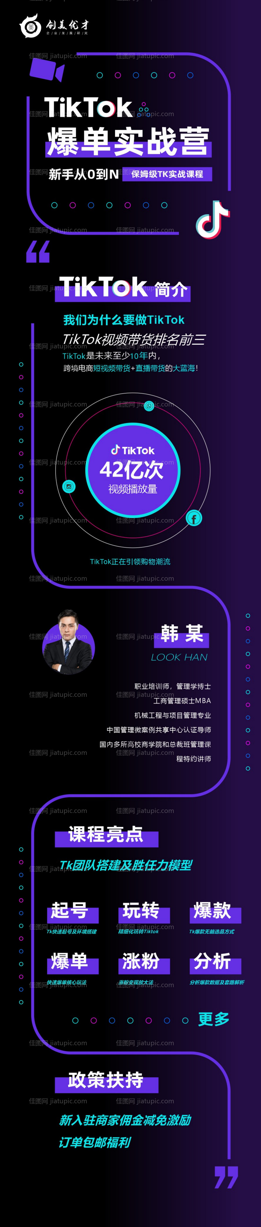 电商讲师课程海报-源文件