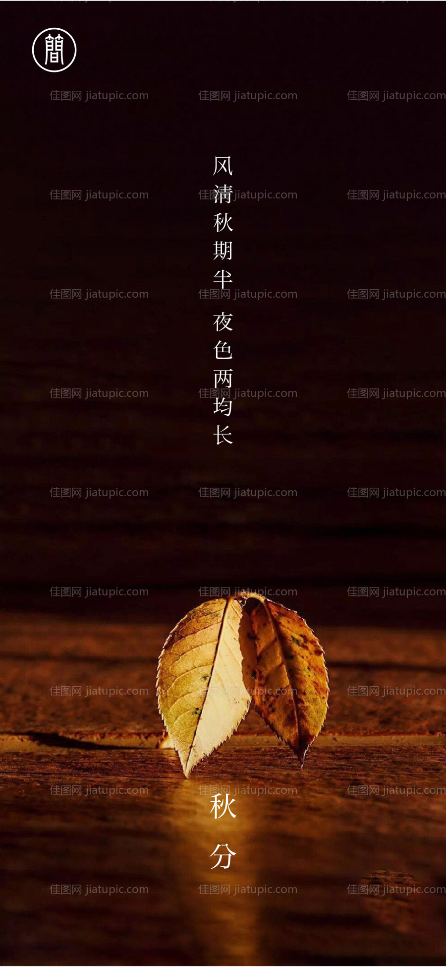 秋分节气移动端海报-源文件