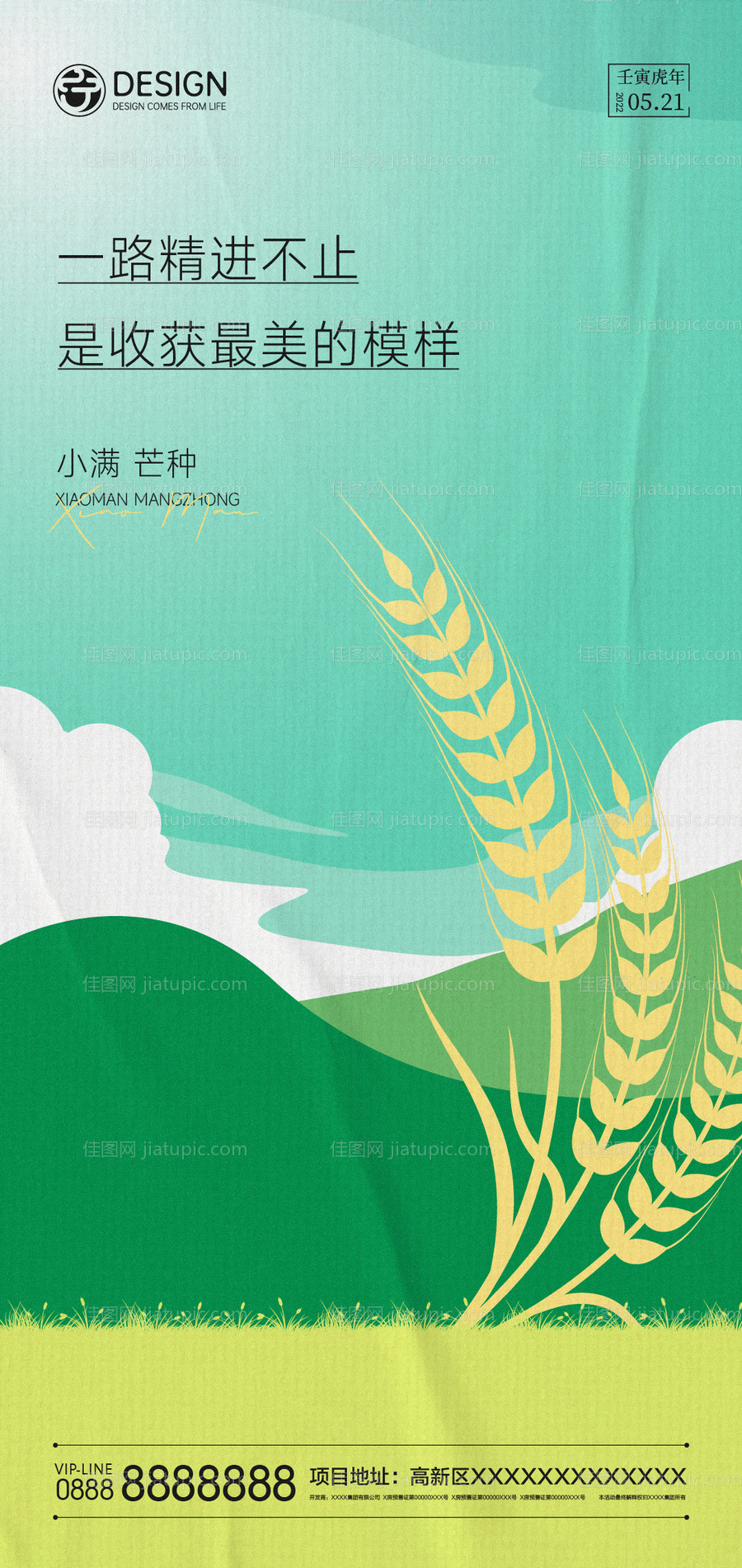 小满芒种海报-源文件