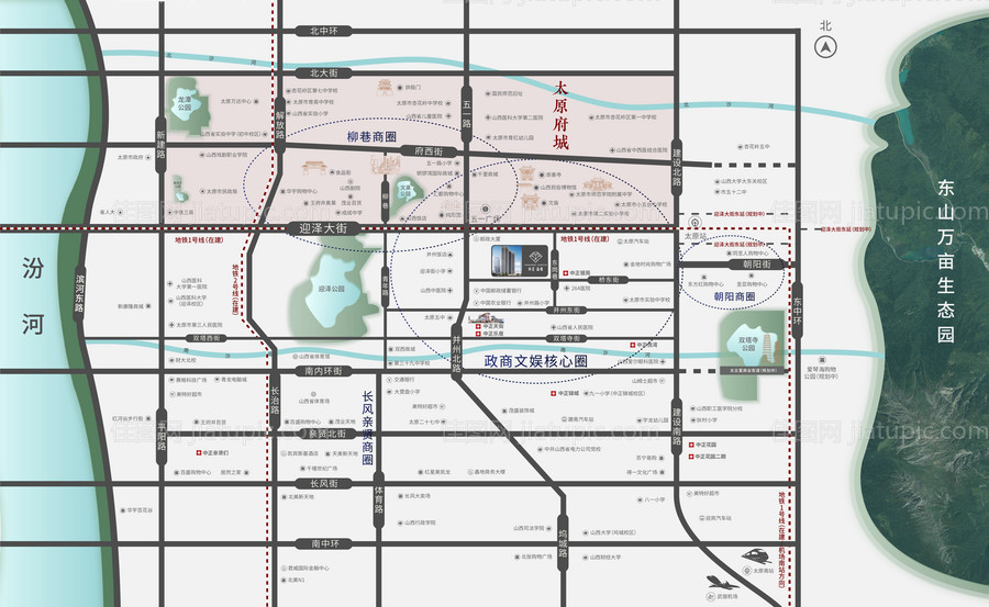 地产区位图展板-源文件