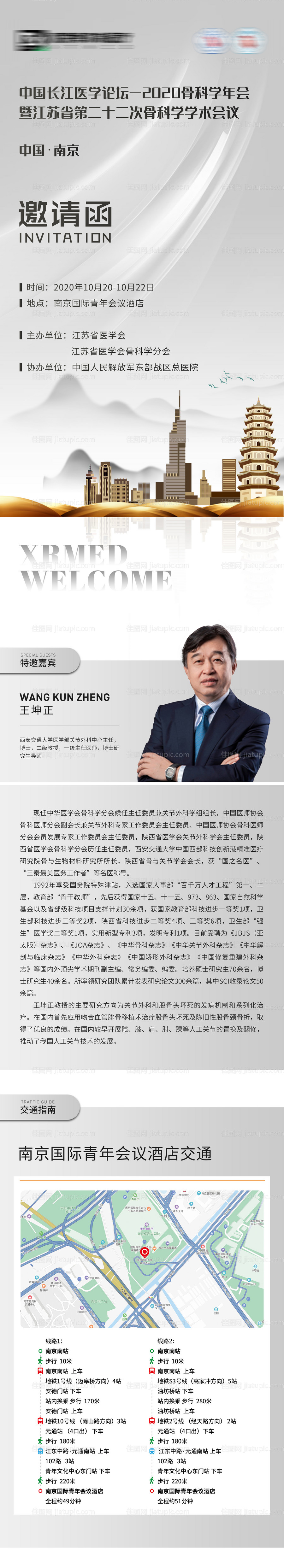 骨科医疗学术会议长图专题设计-源文件