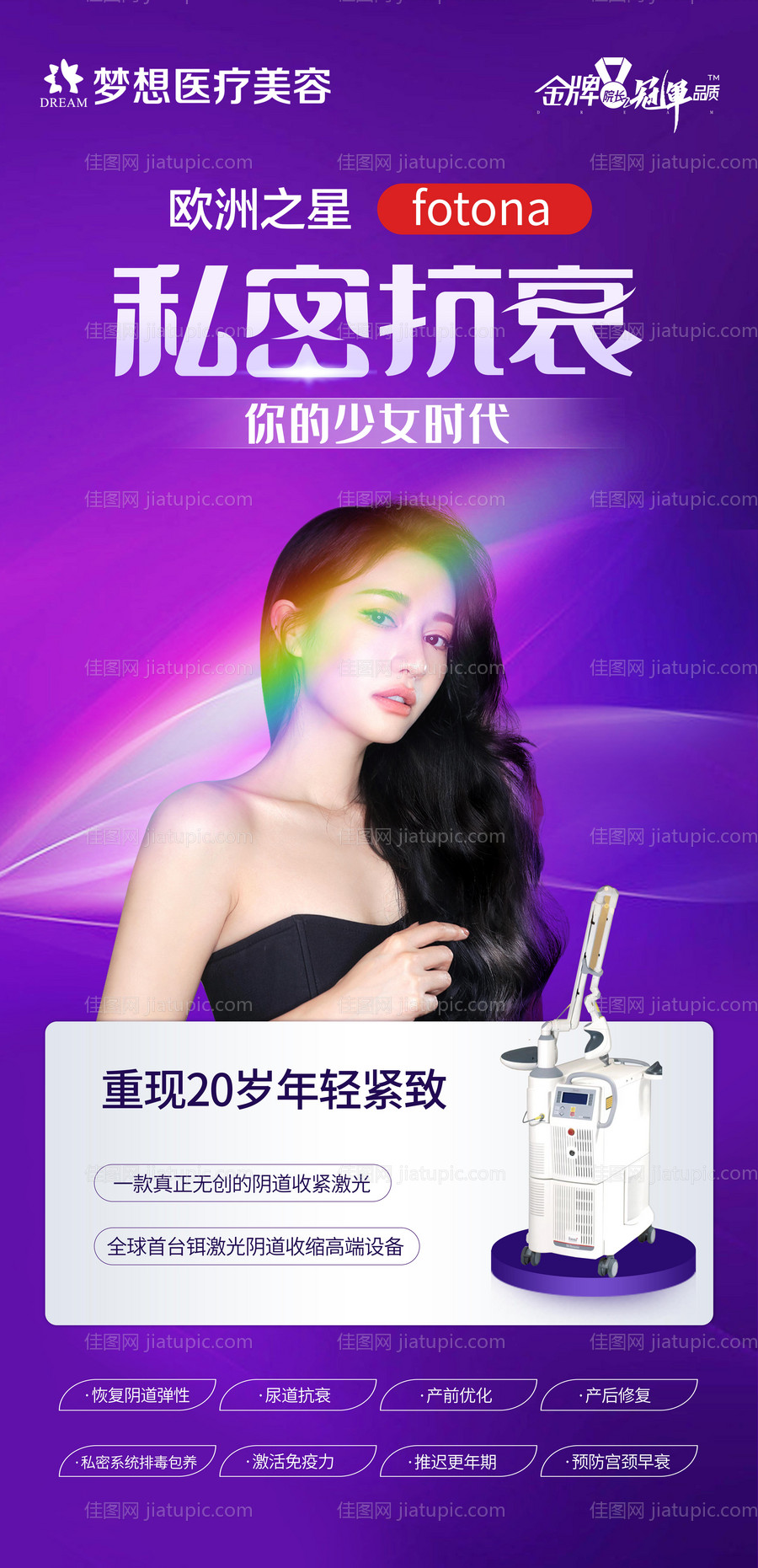 医美抗衰仪器海报-源文件