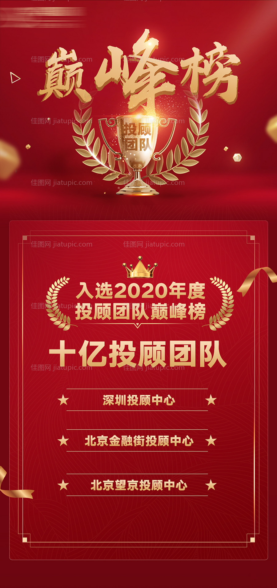 团队将红金海报-源文件