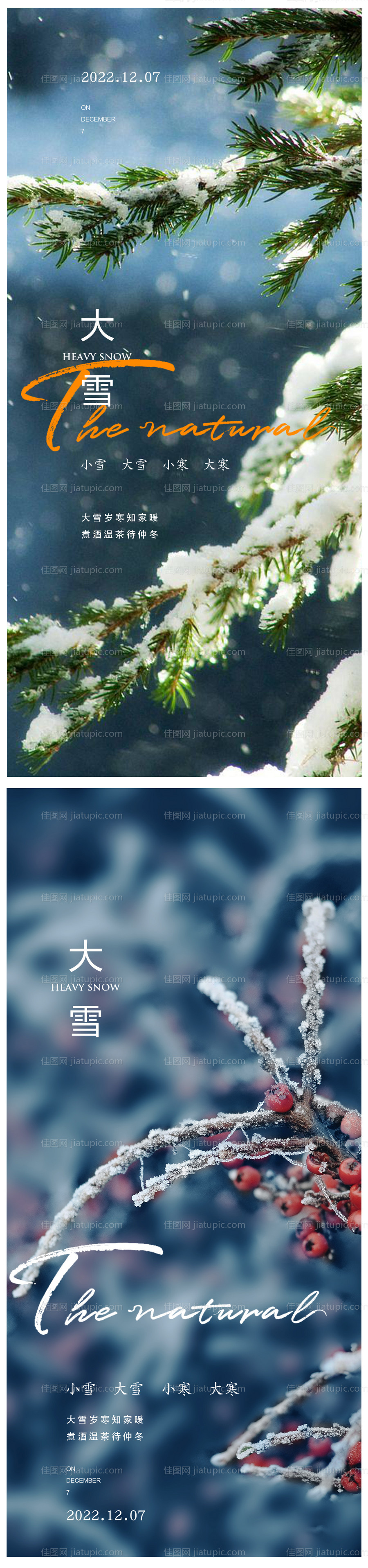 大雪节气海报-源文件