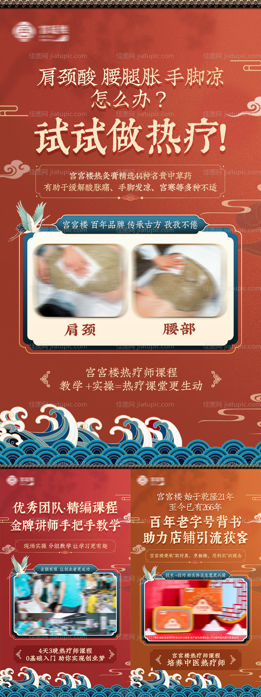 国潮热疗招商海报-源文件