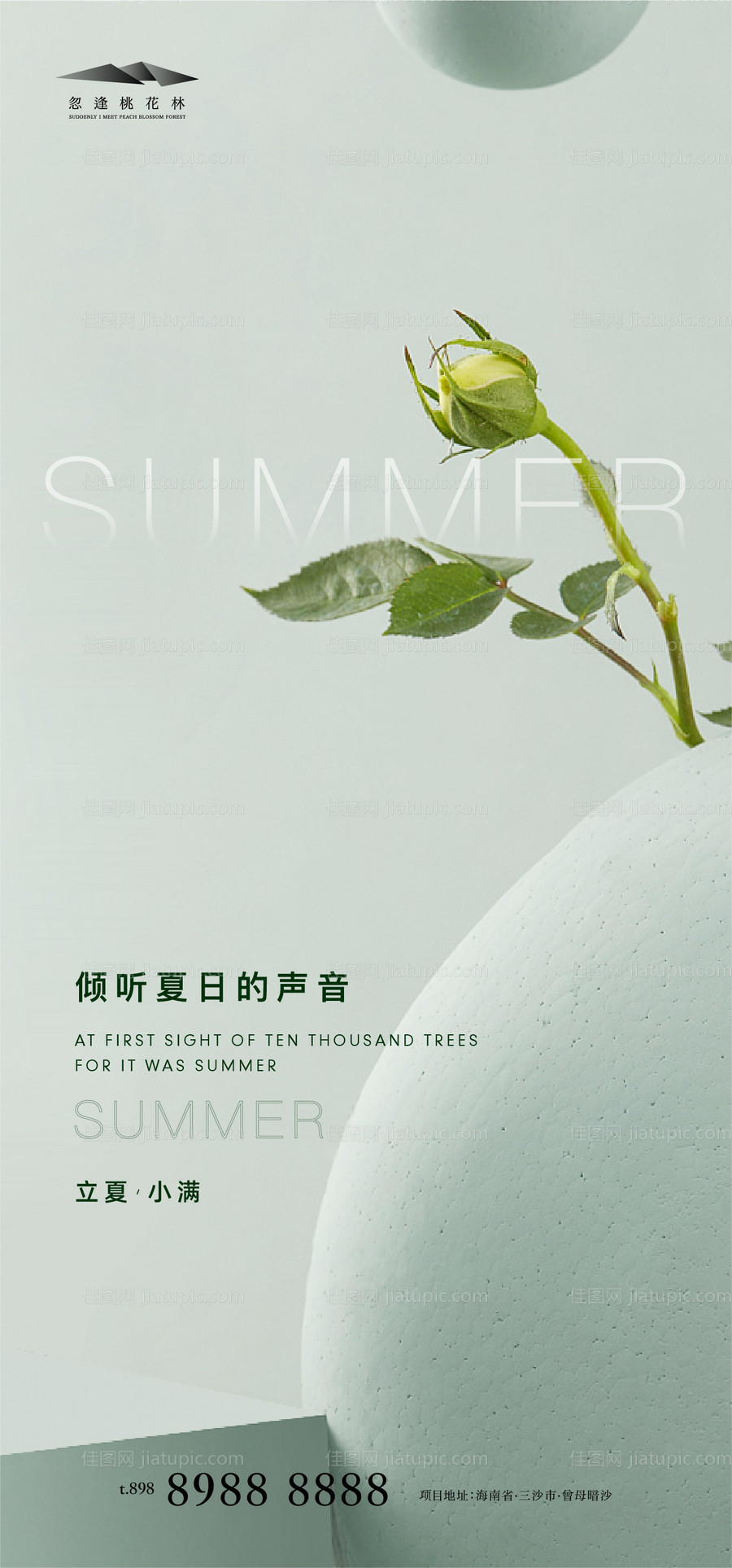 立夏小满节气海报-源文件