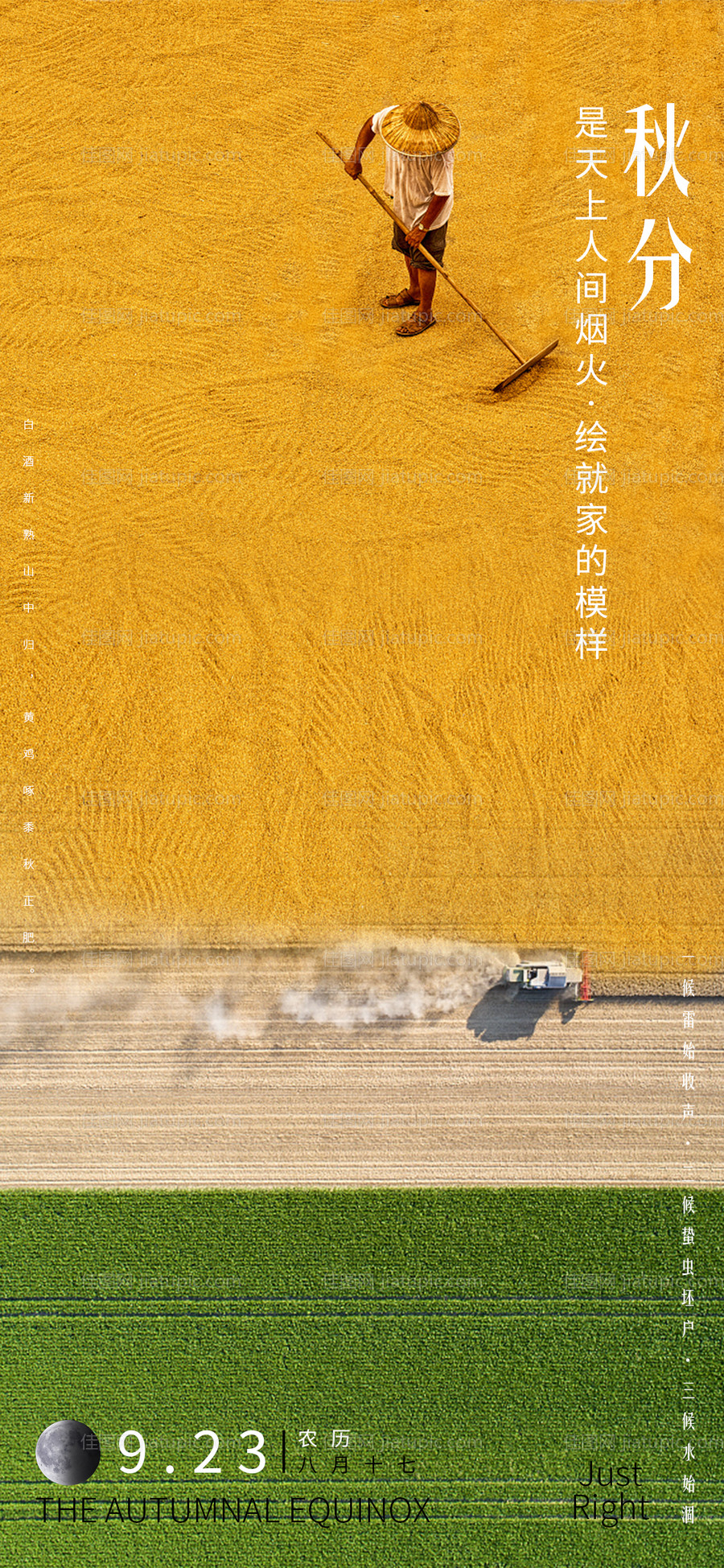秋分节气海报-源文件