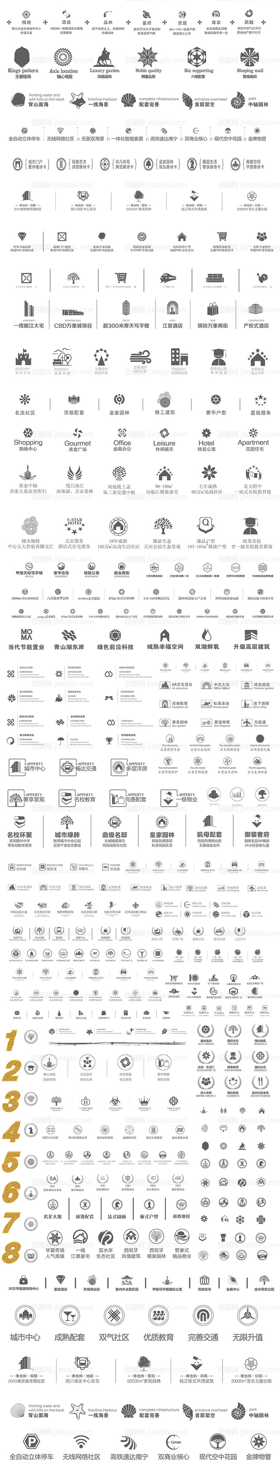 地产项目卖点图标-源文件