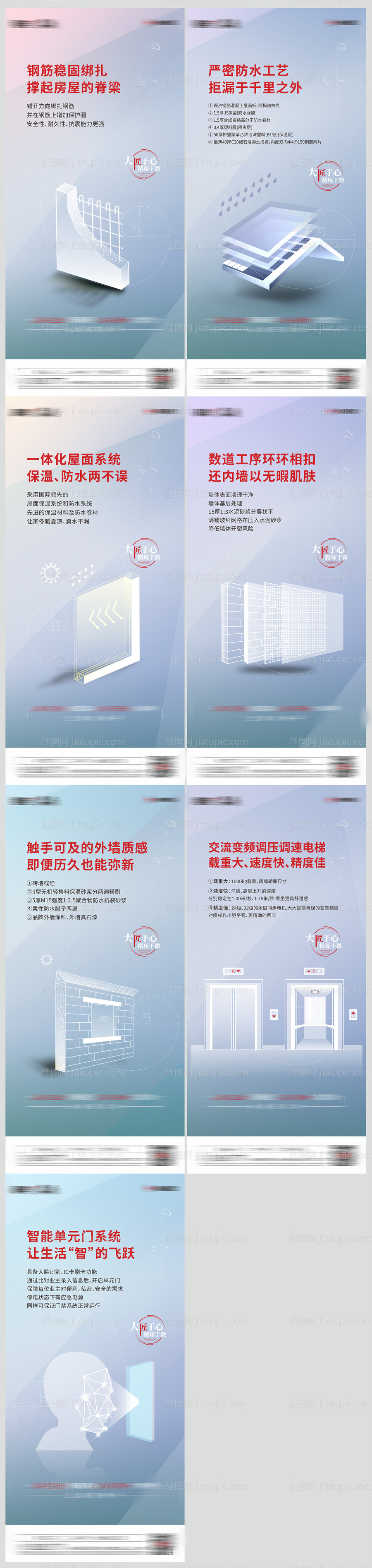 地产品质价值点系列海报-源文件