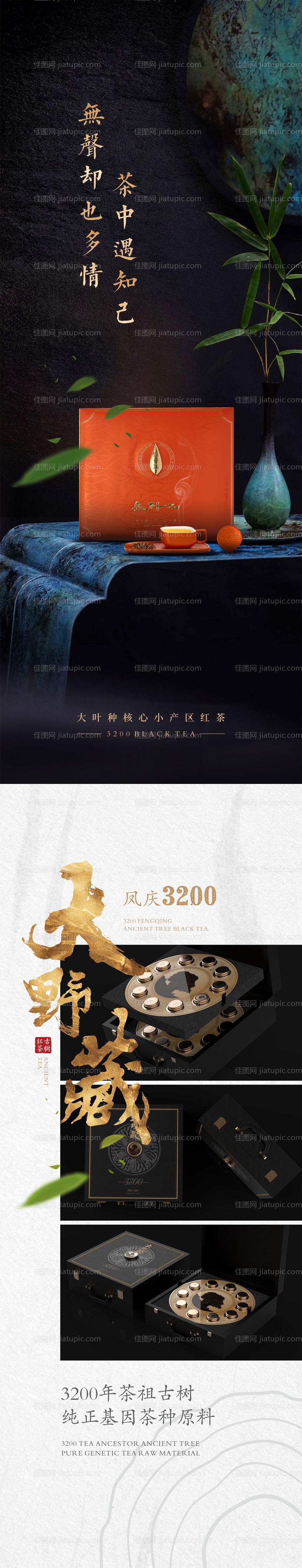 红茶介绍长图海报-源文件