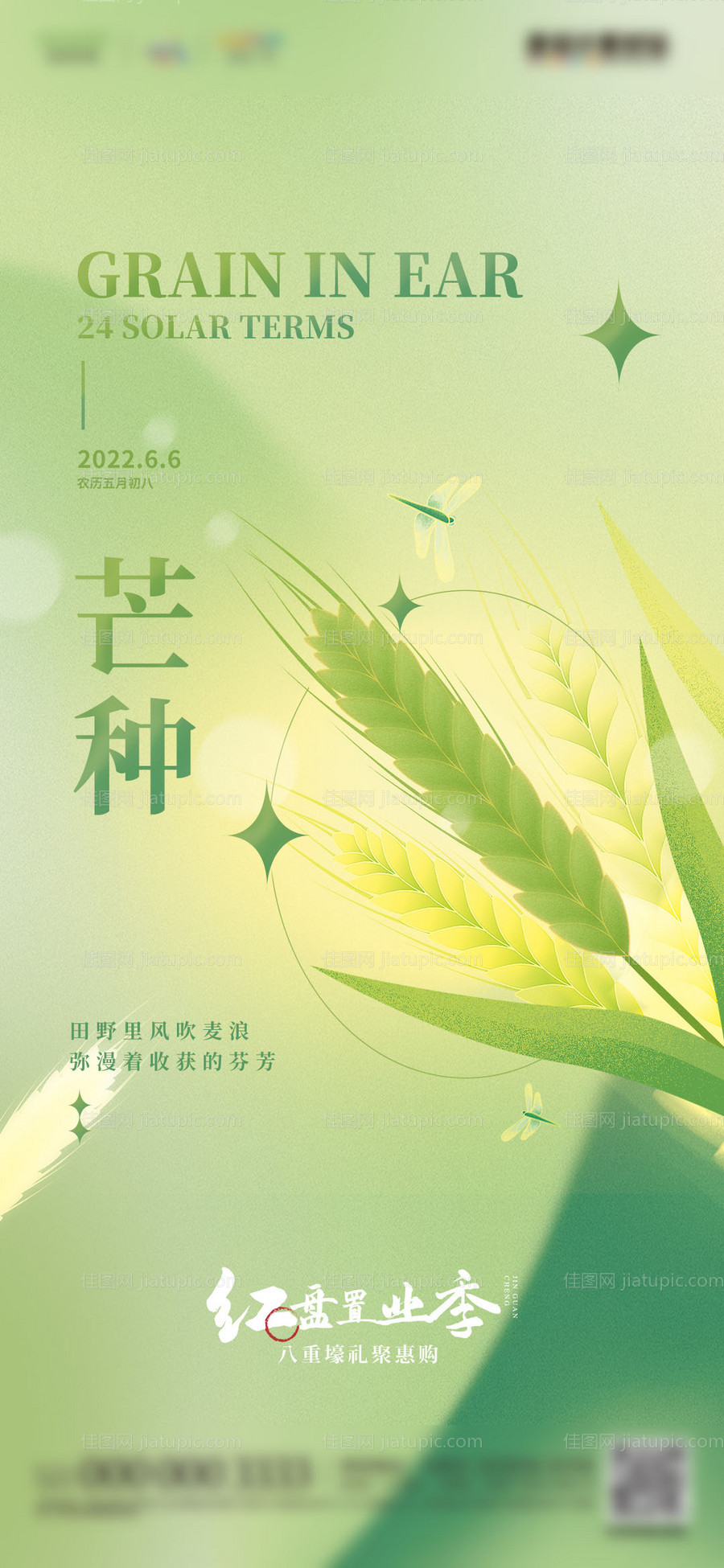 地产芒种海报-源文件