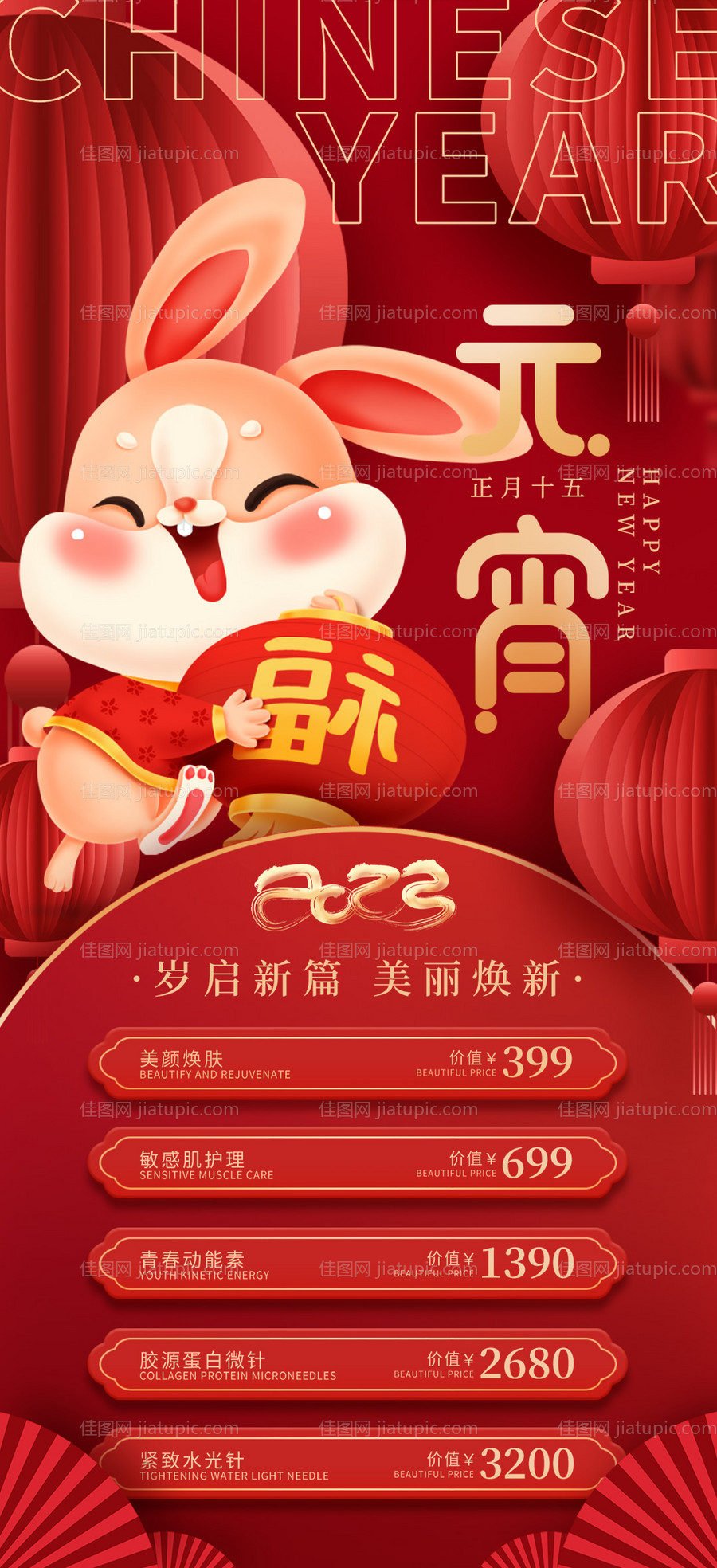 医美元宵节海报项目活动-源文件