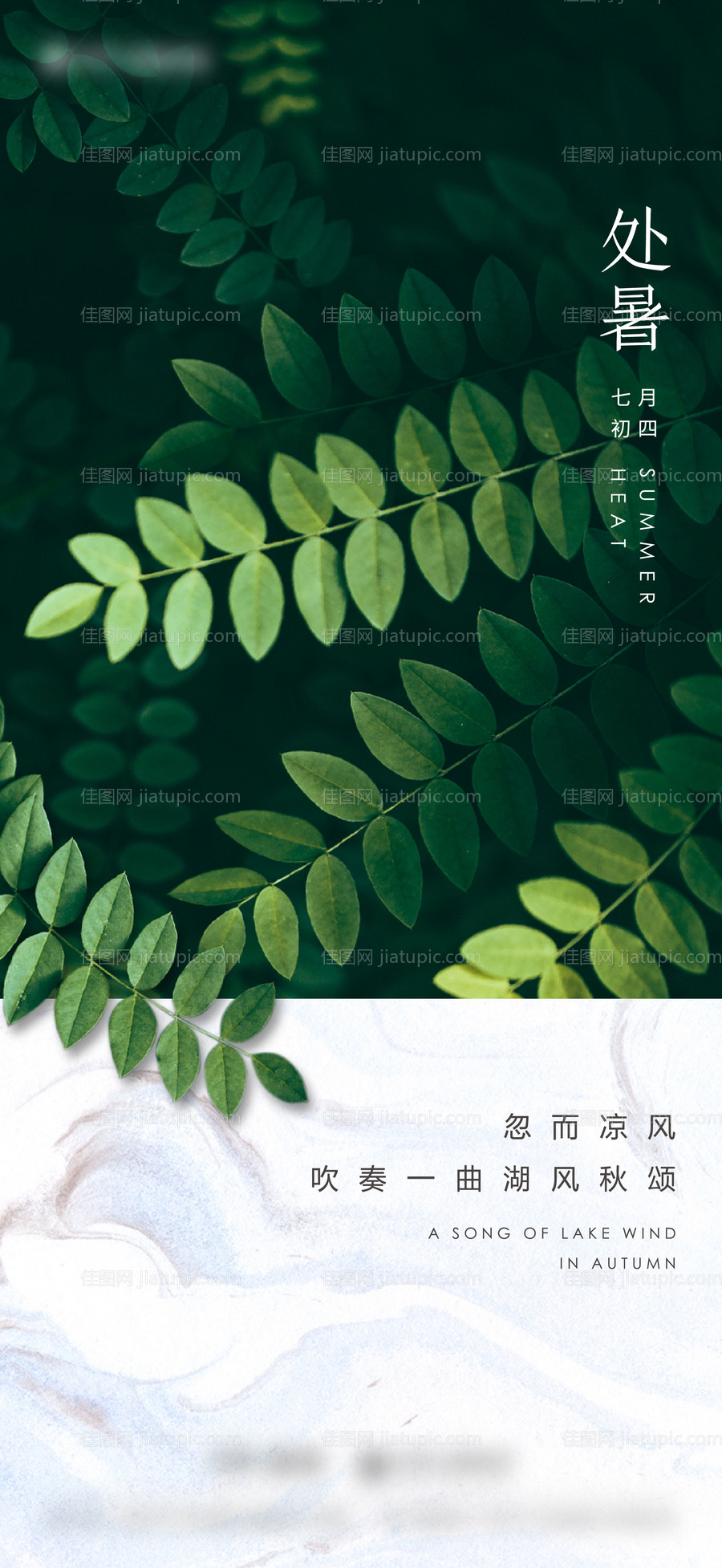 处暑海报-源文件