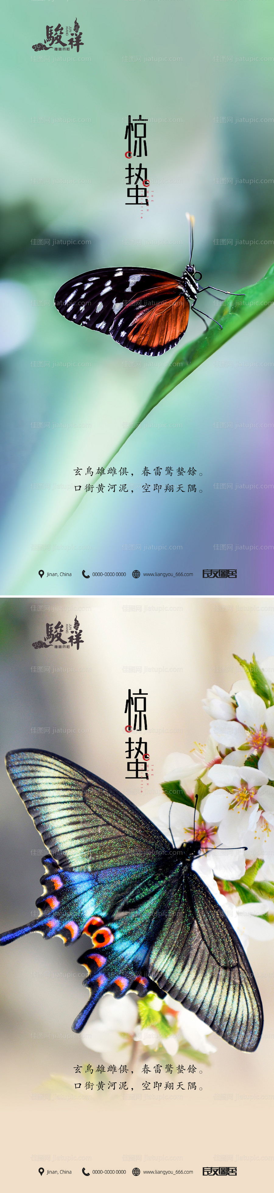 房地产惊蛰节气海报-源文件