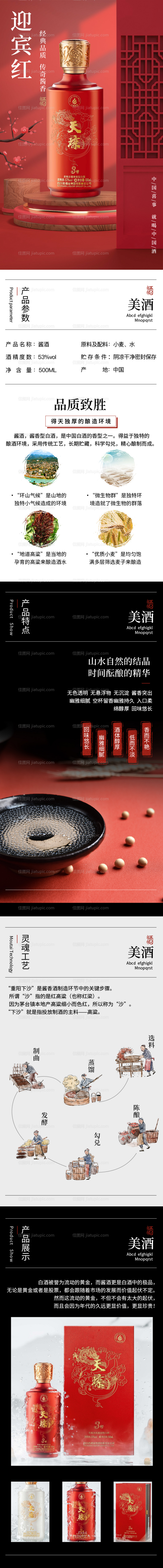 醇香酱酒白酒电商详情页-源文件