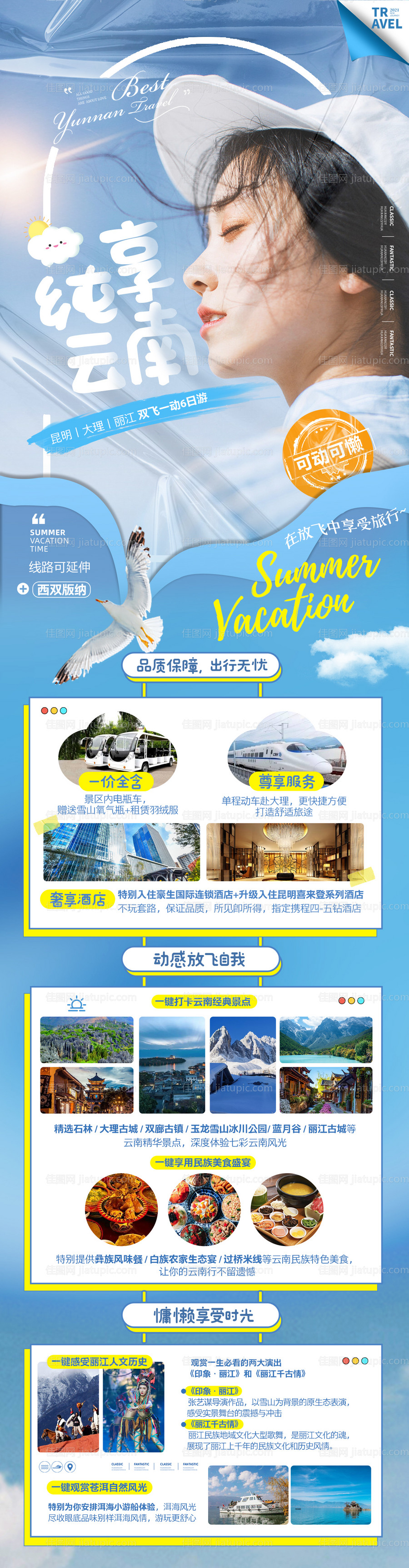云南旅游海报 -源文件